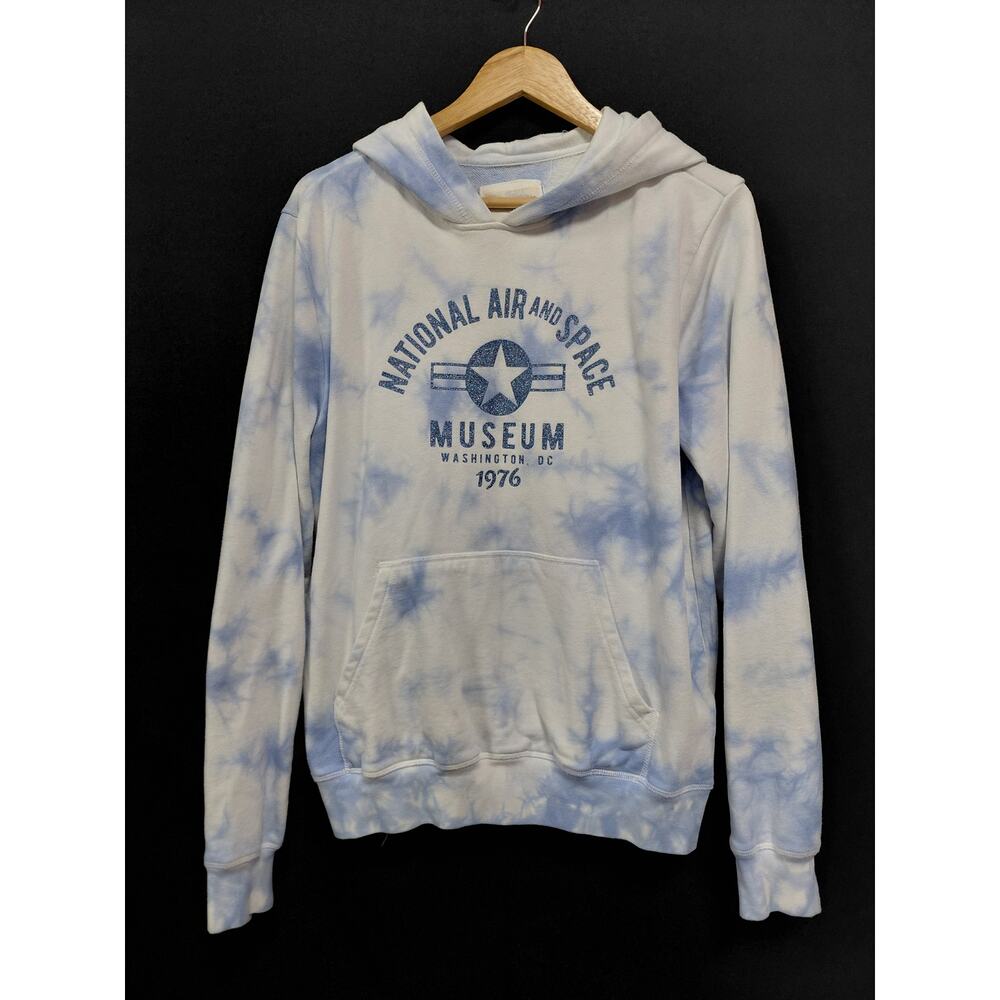 Vintage Smithsonian National Air and Space Museum Hoodie Tie-Dye Blue Size L